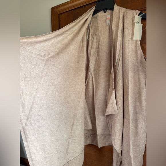 Anthropologie Light Tan Sleeveless Vest Cardigan by Mono B 🧸 - Picture 9 of 9